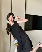 Flower Motif Sleeveless Dress QAZ0098
