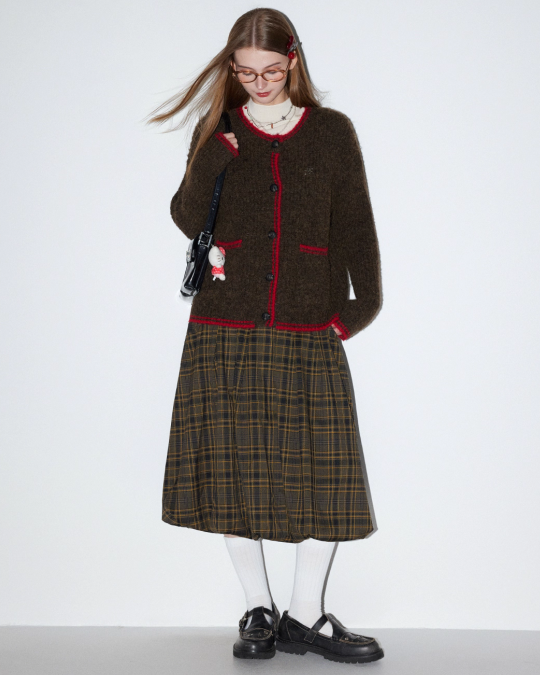 Round Neck Knit Cardigan MDB0011