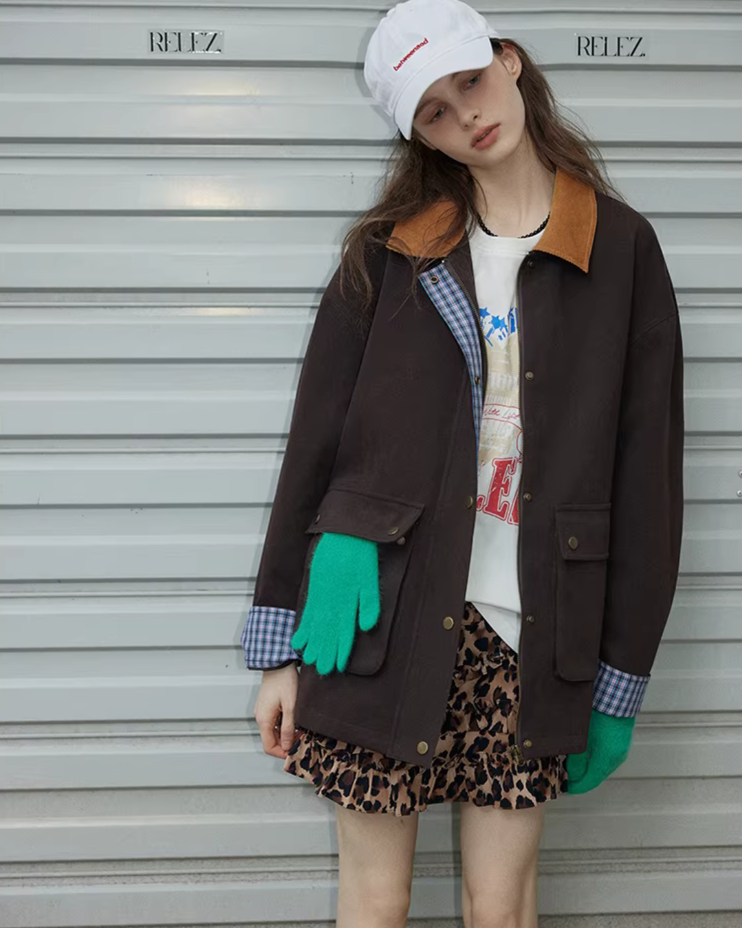 Plaid Patchwork Loose Jacket RLZ0011