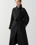 Stand Neck Wool Coat JIU0013