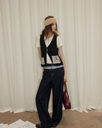 Floral Pocket Knit Vest RLZ0012