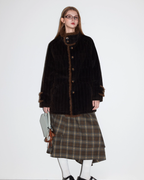 Fur Collar Corduroy Coat MDB0013