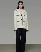 Color-Block Chic Tweed Jacket UNS0004