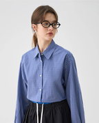 Blue Plaid Shirt JIU0021