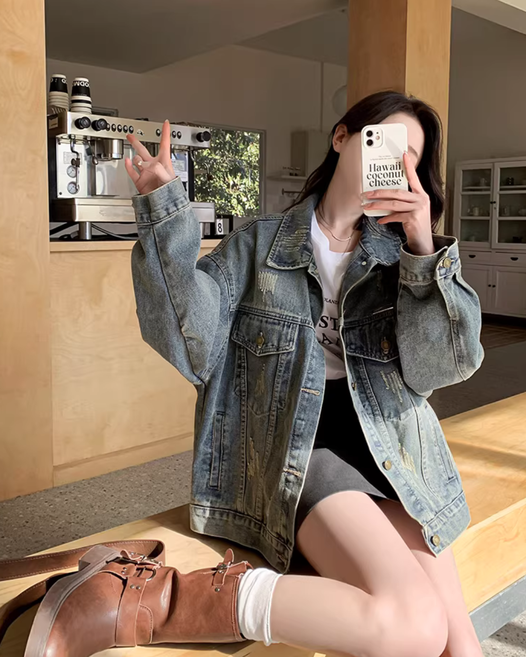 Retro Wash Denim Jacket QAZ0079