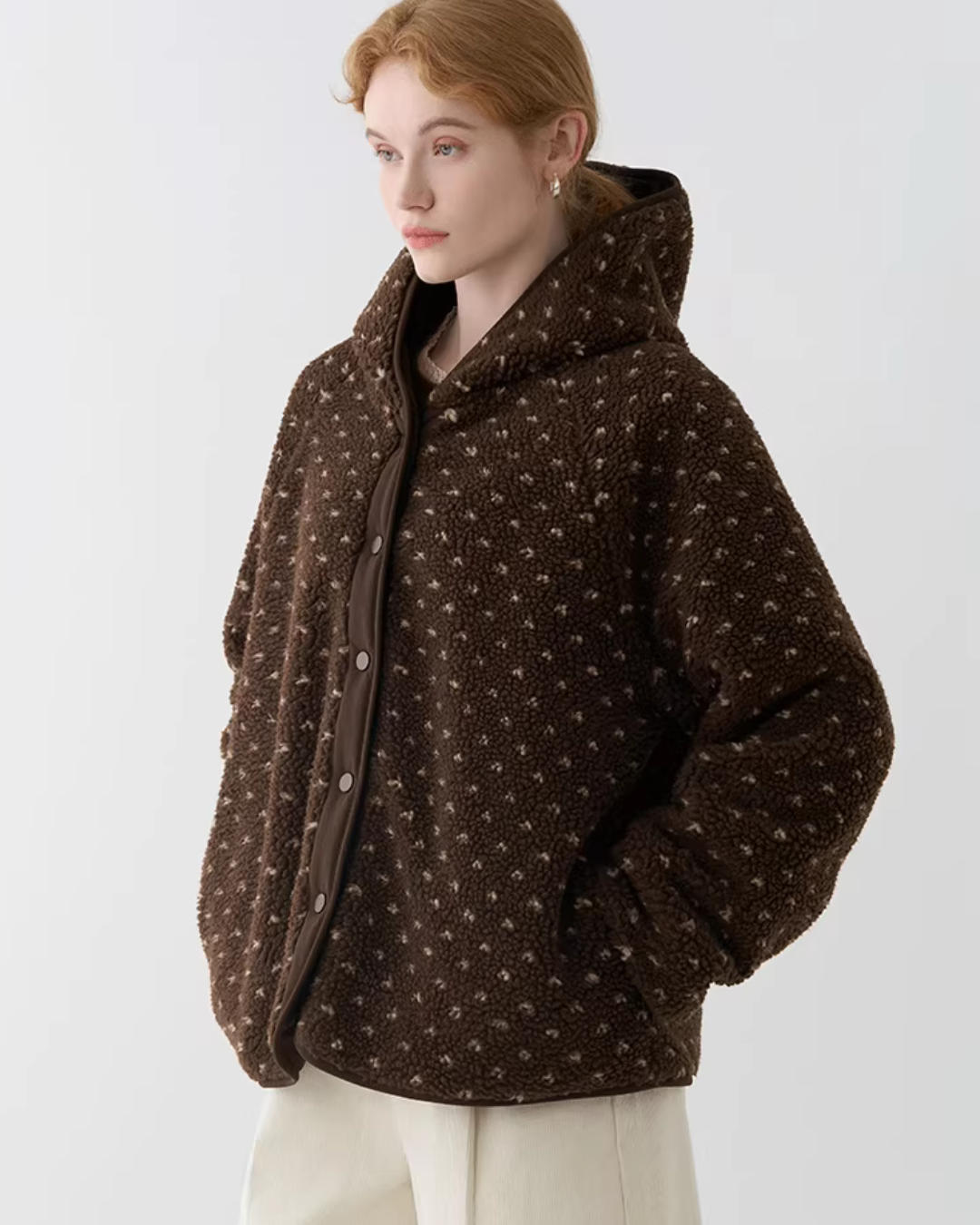 Reversible Fleece Casual Coat JIU0037