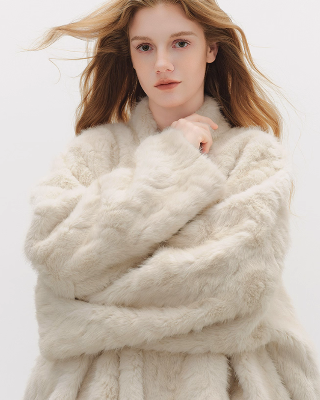 Collarless Fluffy Cardigan BBG0015