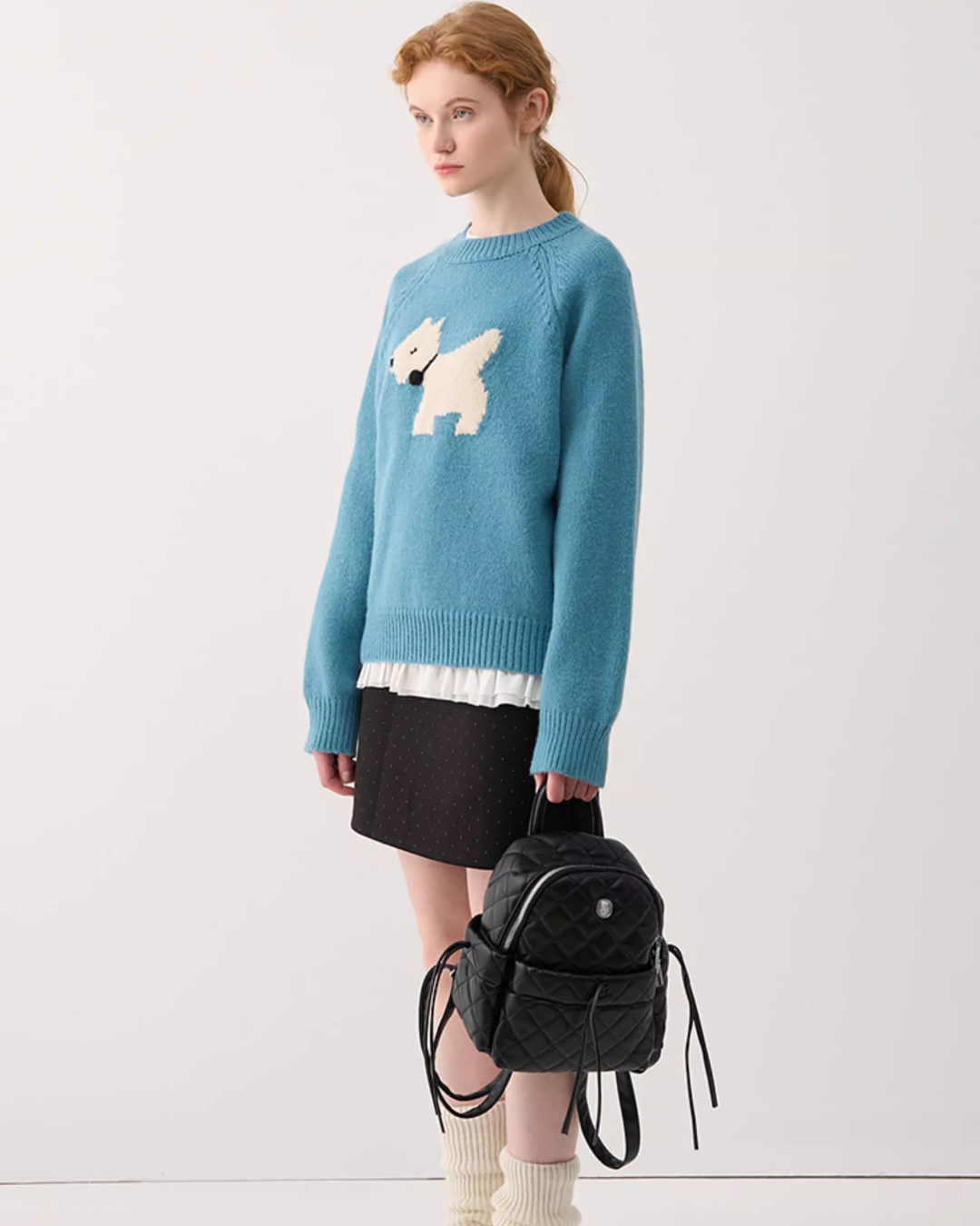 Dock Embroidery Knit TopJIU0024