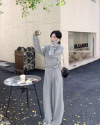 Sweatshirt / Wide-Leg Pants QAZ0009