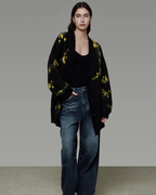 Retro Pattern Knit Cardigan UNS0038