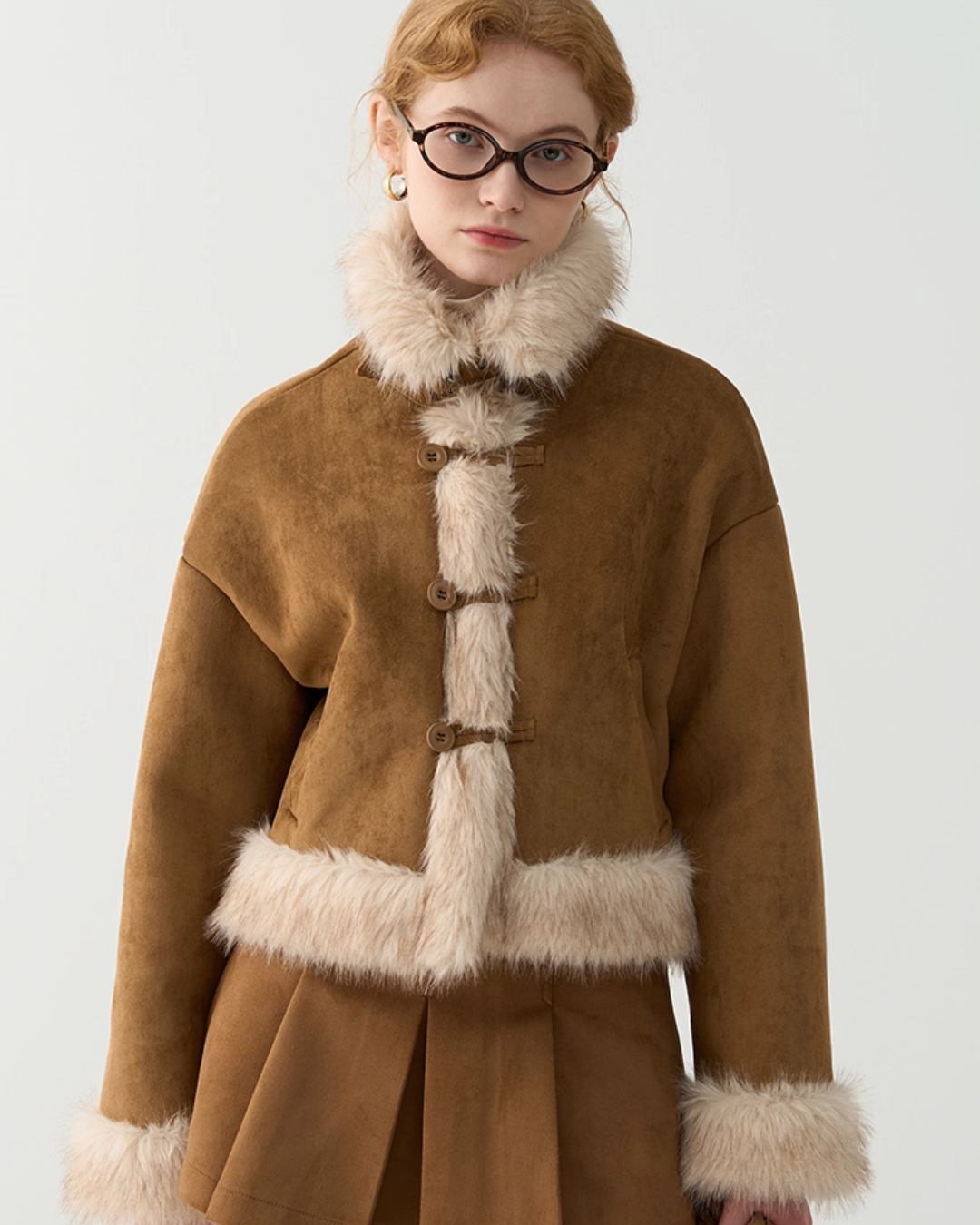 Faux Mouton Jacket JIU0010