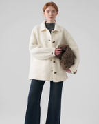 Fluffy Wool Duffle Coat JIU0047