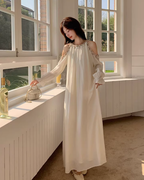 Shoulder Cut Chiffon Dress QAZ0059