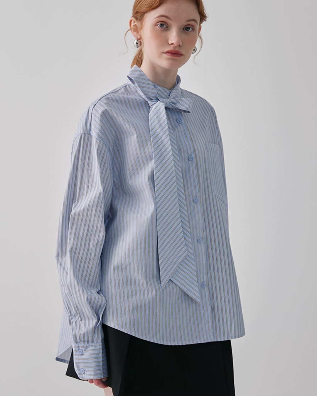Bow Tie Striped Shirt JIU0016