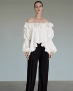 Frilled Off-Shoulder TopUNS0026