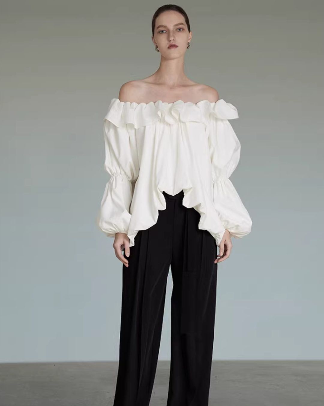 Frilled Off-Shoulder TopUNS0026