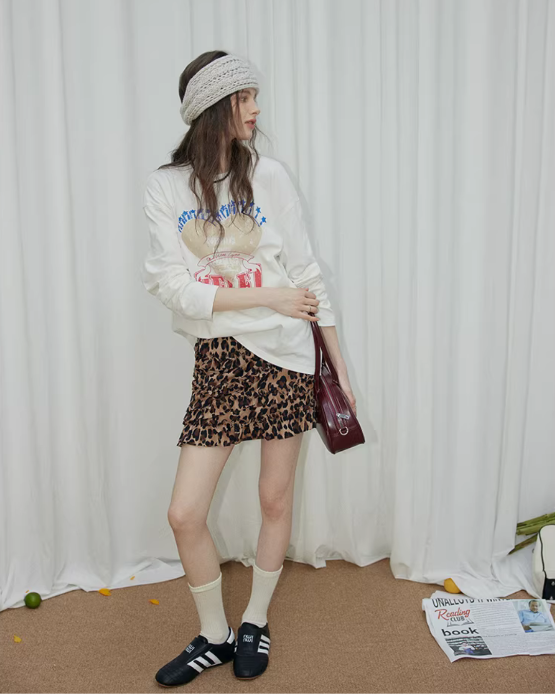 Logo Loose Long-Sleeve T-Shirt RLZ0007