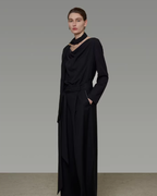 Bow-Tie Drape Blouse UNS0015