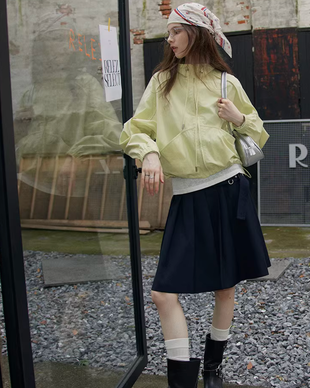 Stand Collar Nylon Jacket RLZ0006