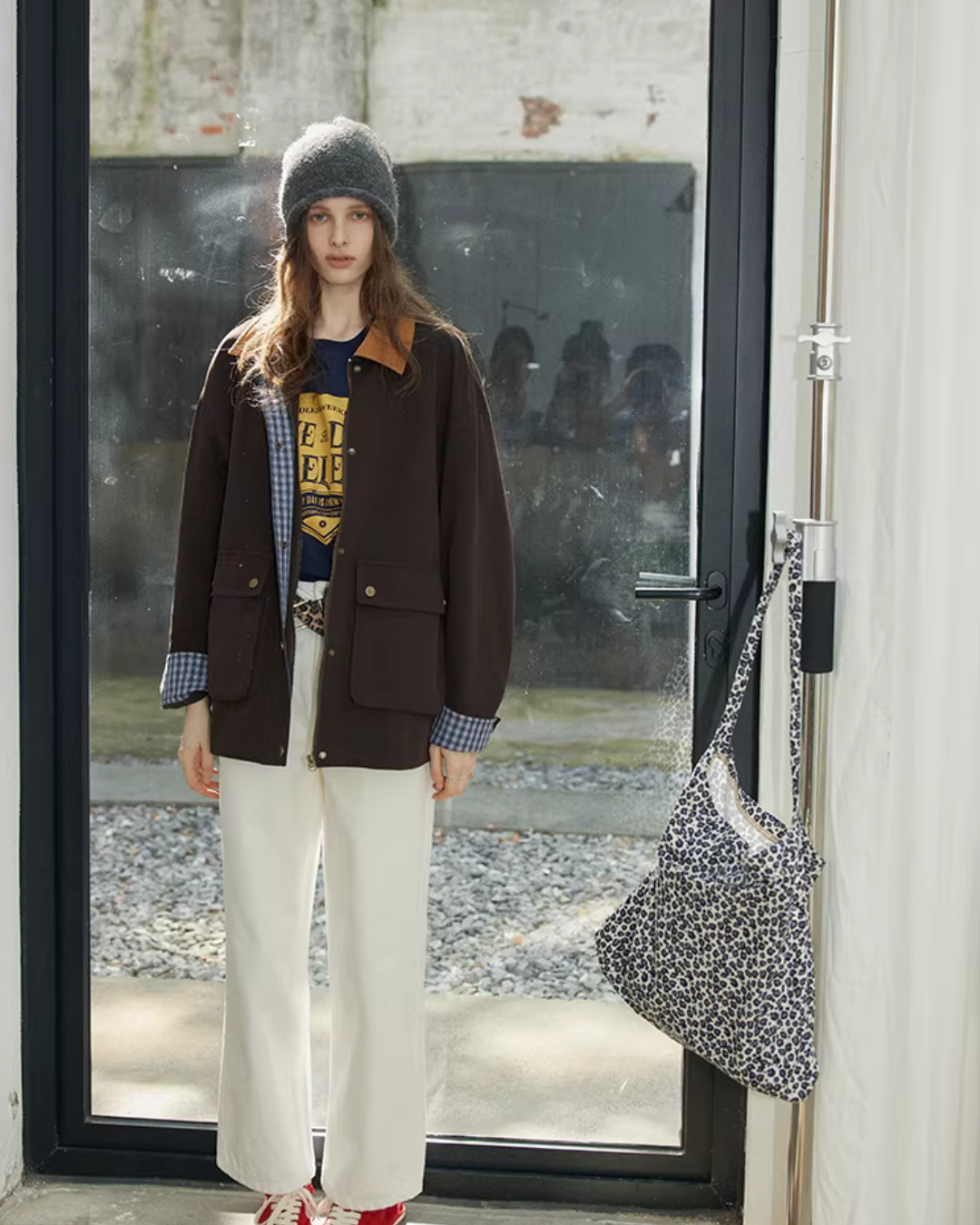 Plaid Patchwork Loose Jacket RLZ0011