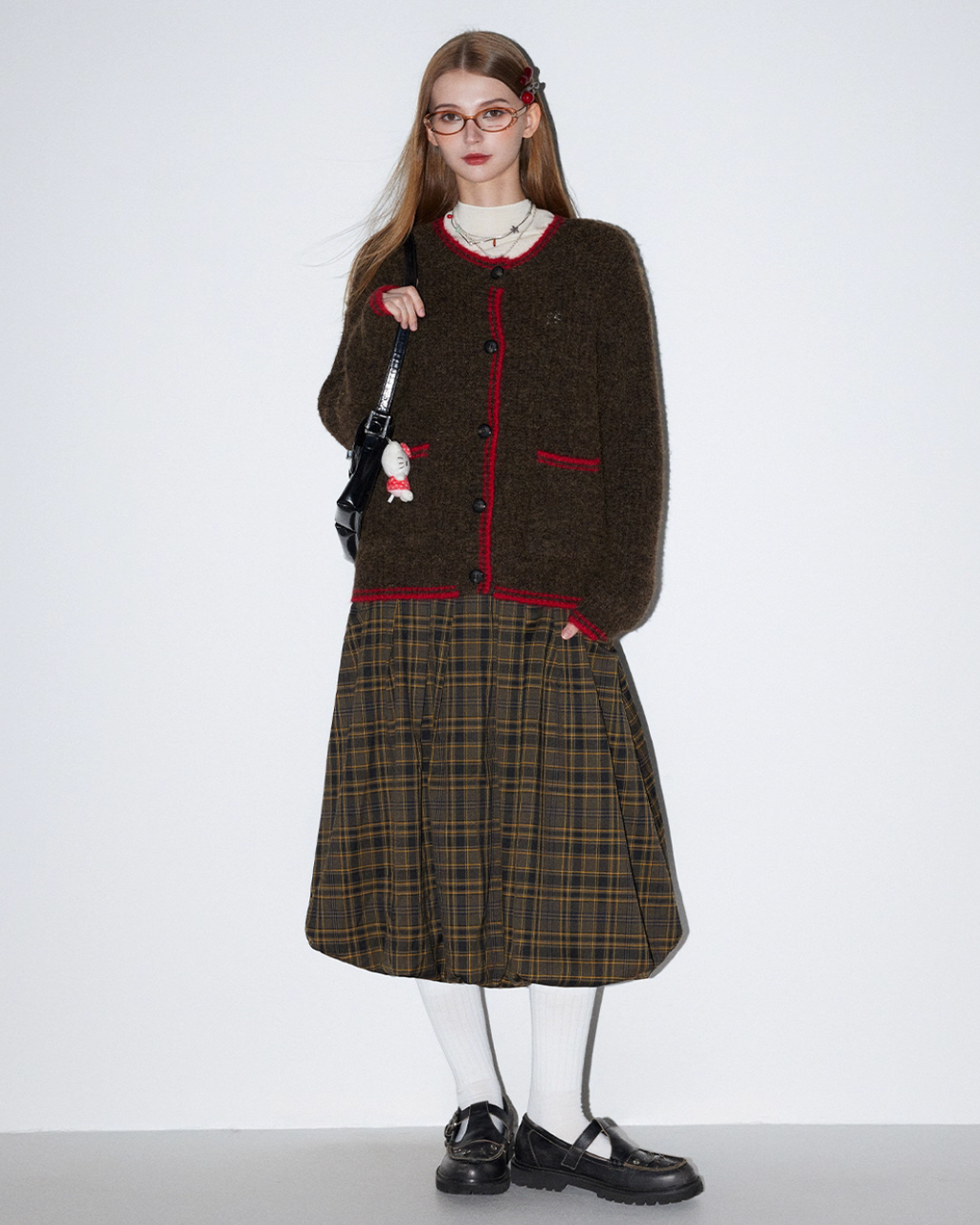 Round Neck Knit Cardigan MDB0011