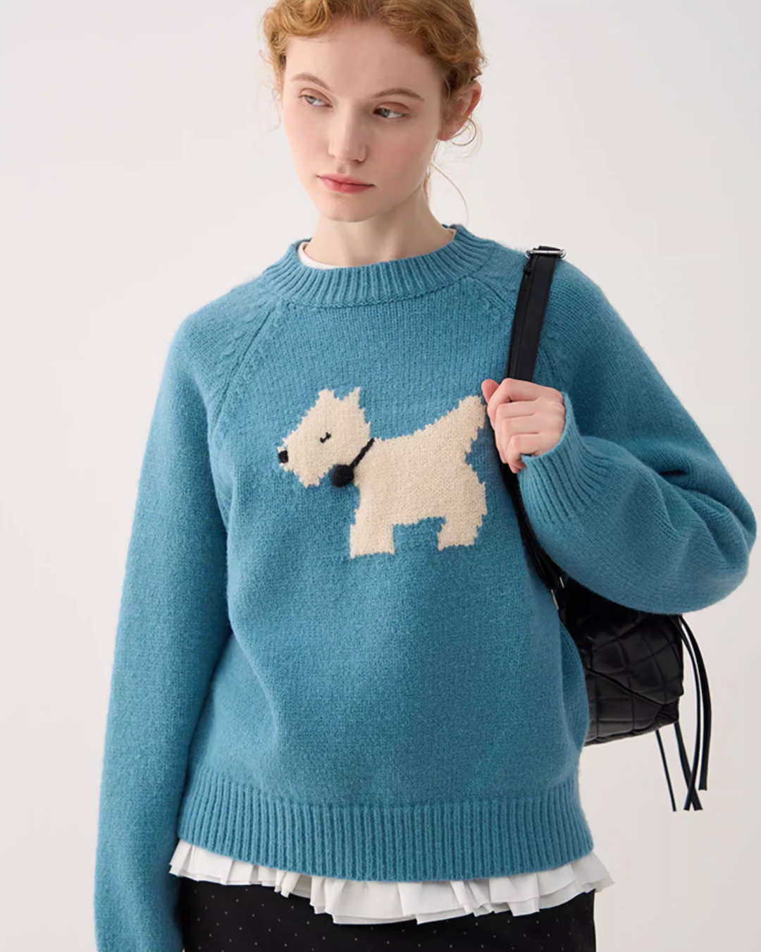 Dock Embroidery Knit TopJIU0024