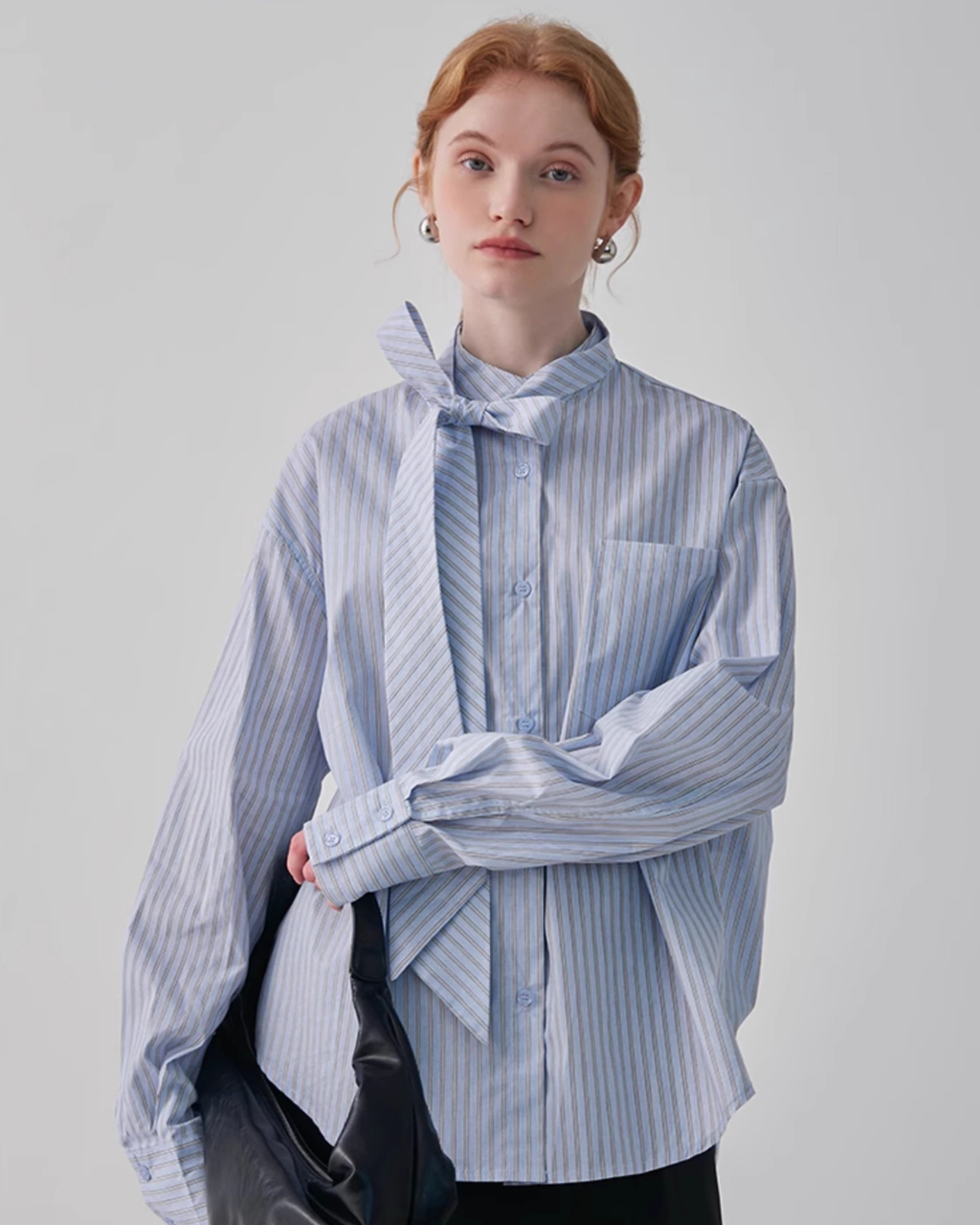 Bow Tie Striped Shirt JIU0016