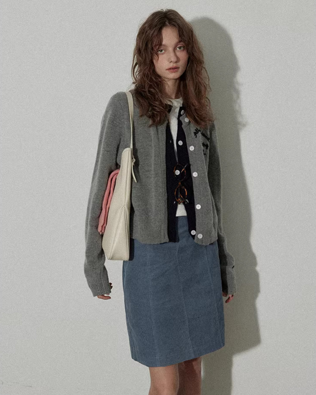 Layered-Style Knit Cardigan RLZ0020