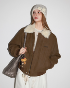 Fur Collar Mouton Blouson MDB0009