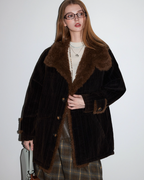 Fur Collar Corduroy Coat MDB0013