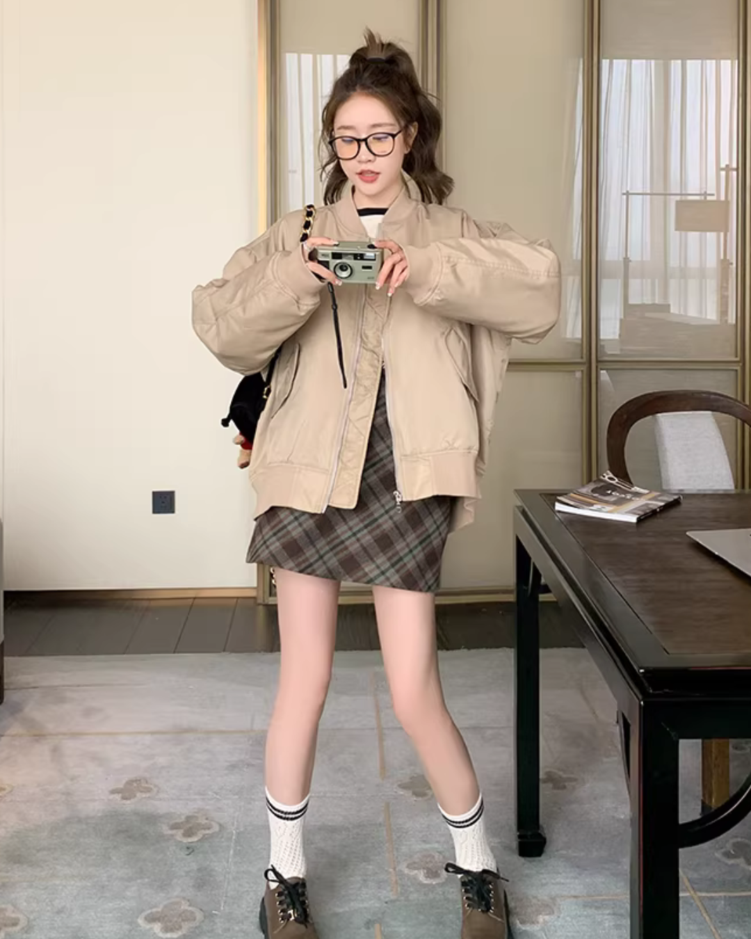 Oversized Nylon MA-1 Blouson QAZ0034