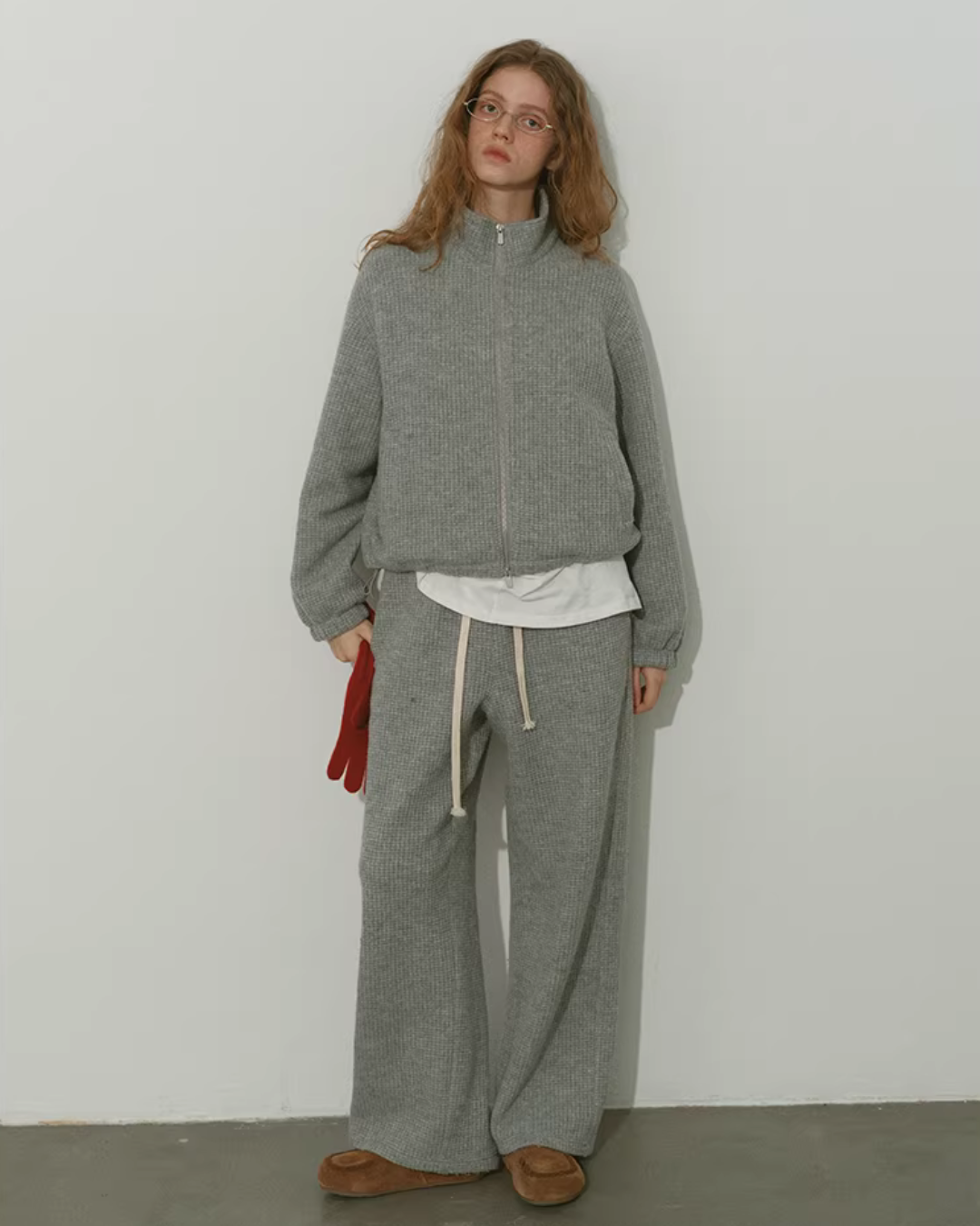 Loose Double-Zip Jacket / Wide Pants RLZ0019