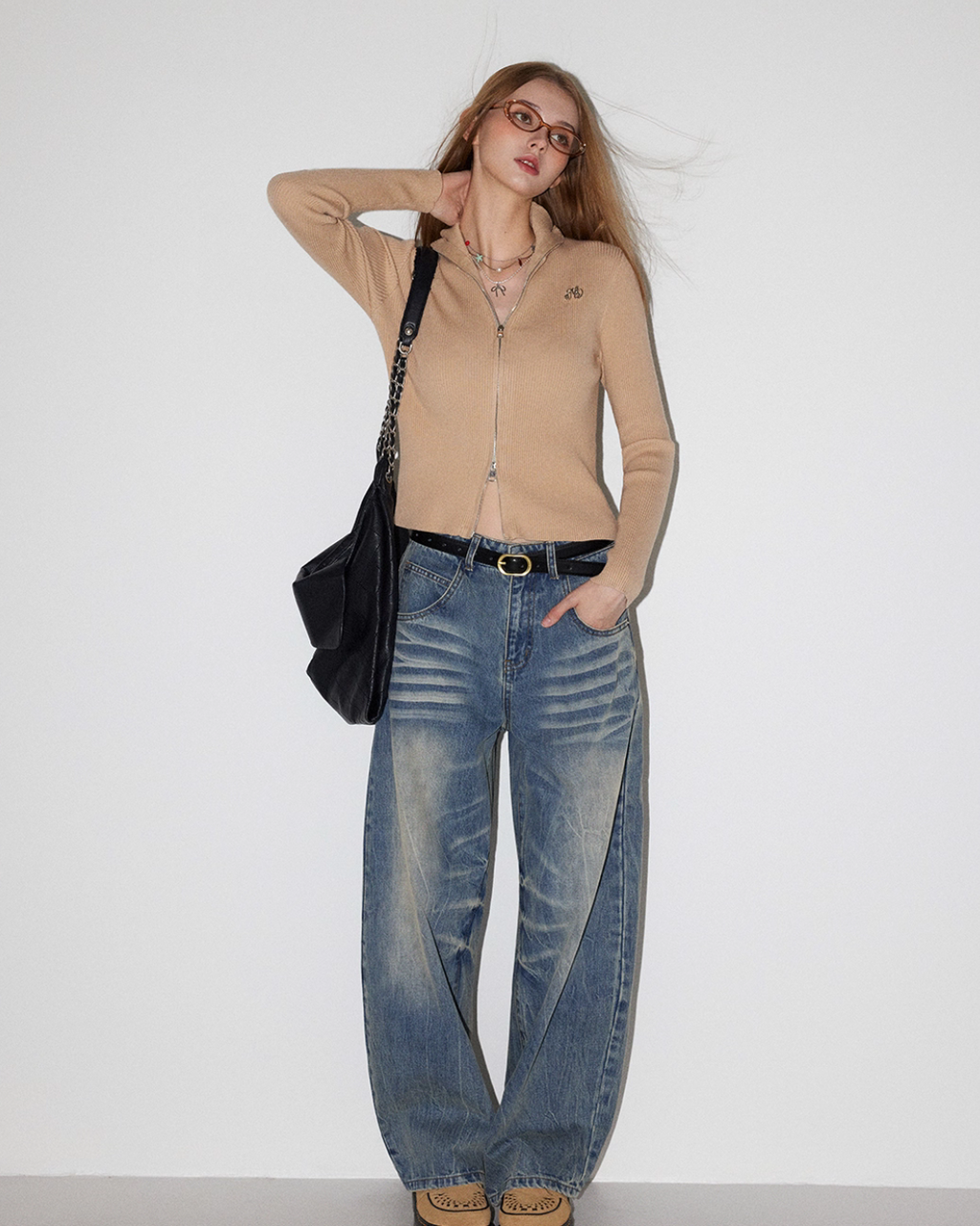 Vintage Curved Denim Pants MDB0007