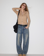 Vintage Curved Denim Pants MDB0007