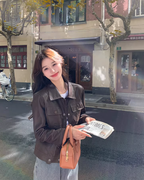 Retro Short Leather Jacket QAZ0039