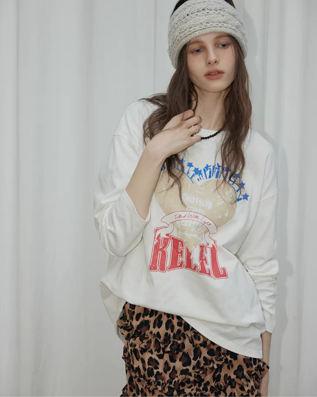 Logo Loose Long-Sleeve T-Shirt RLZ0007