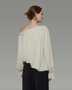 Off-Shoulder Ribbon Top UNS0045