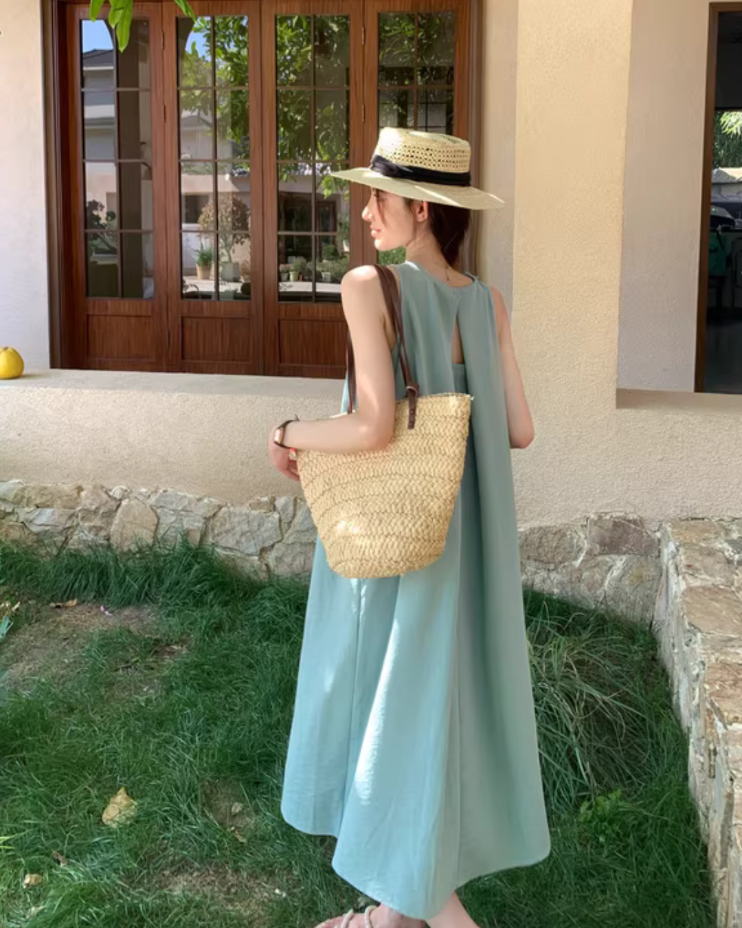 Sleeveless Long Dress QAZ0095