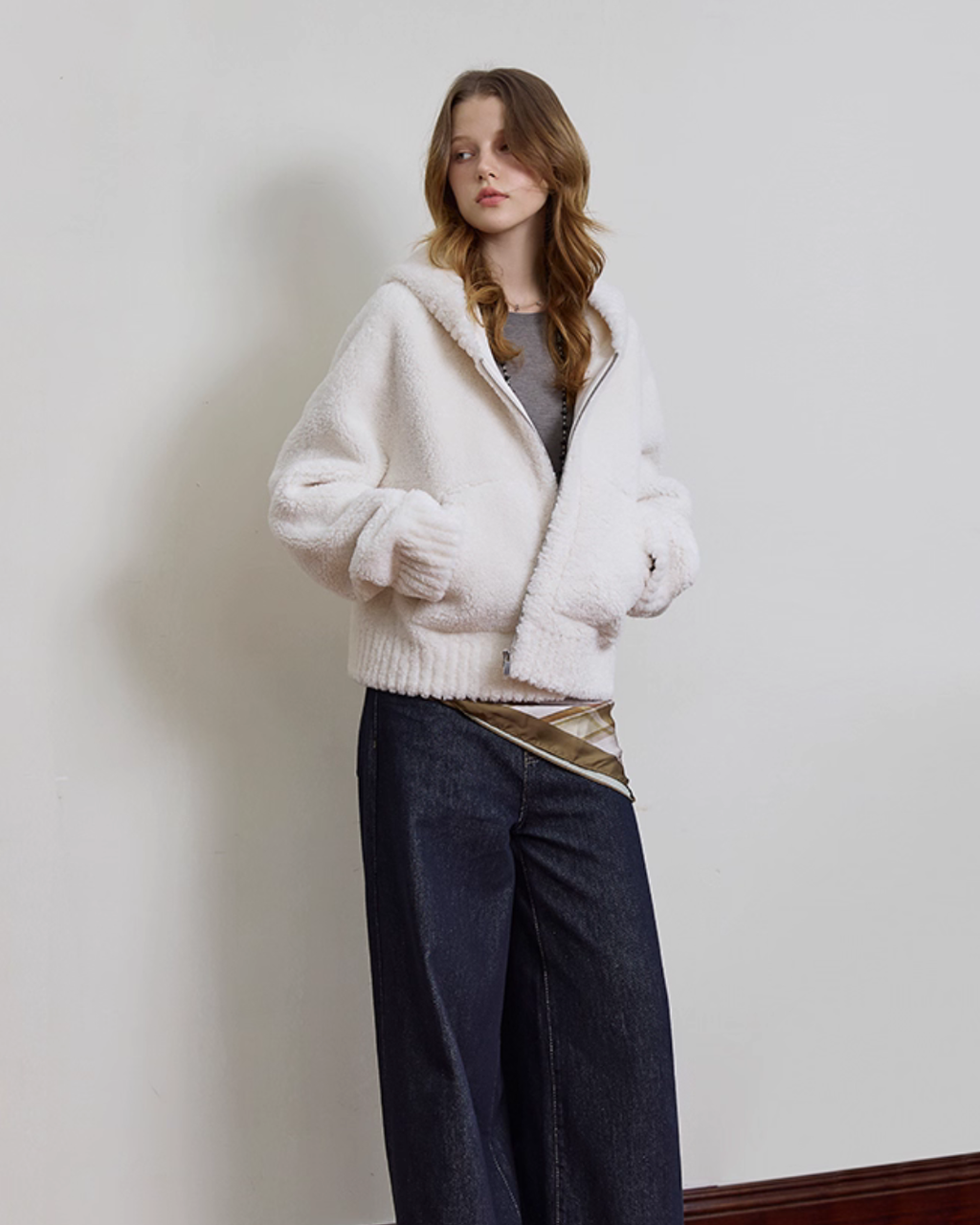 Fluffy Hooded Jacket BBG0008