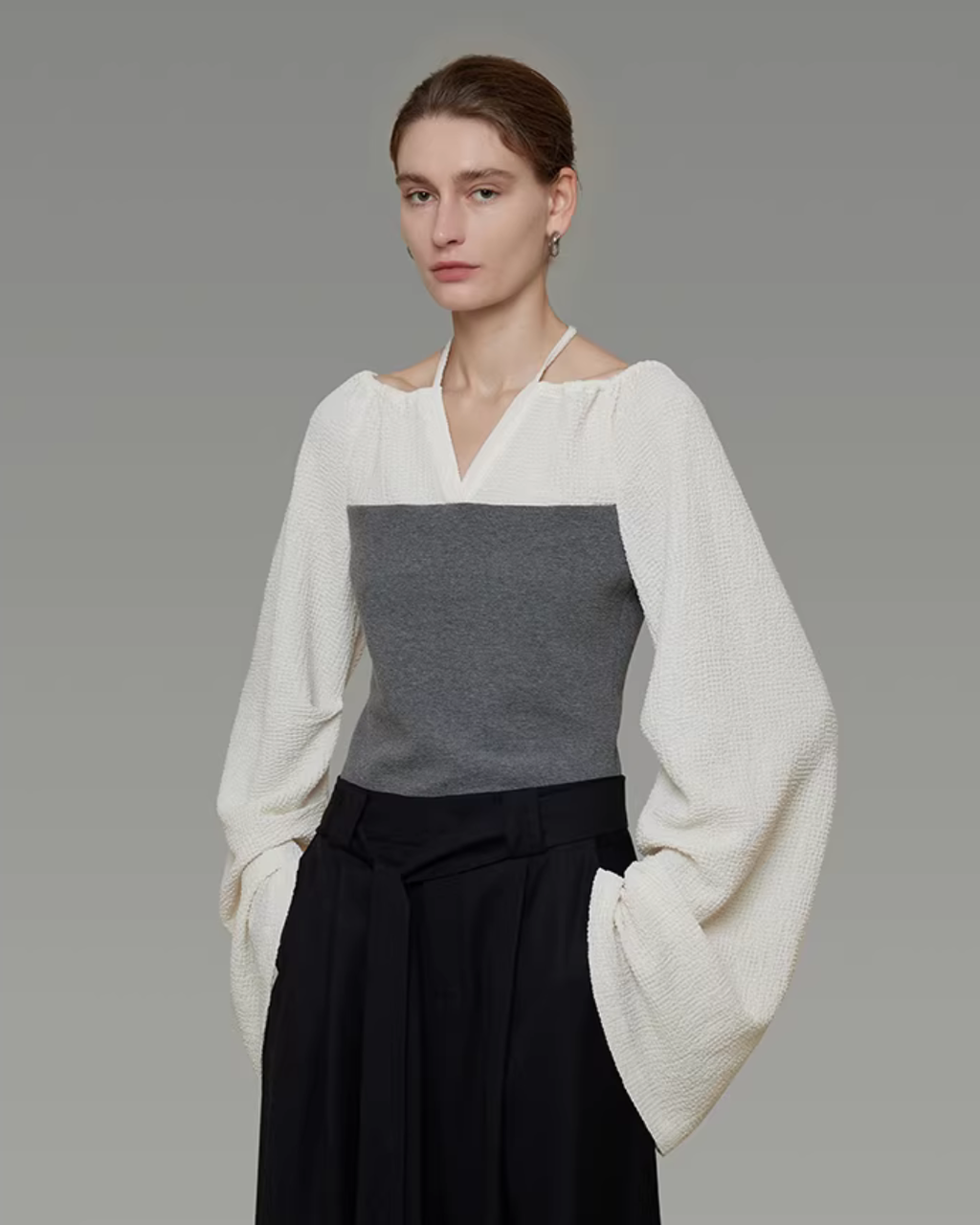 V-Neck Versatile Stylish Top UNS0033