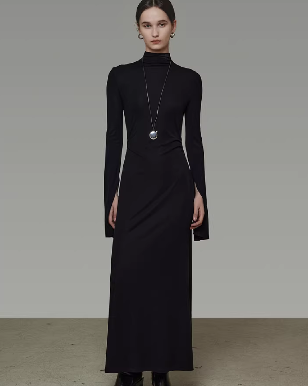 Turtleneck Slim-Fit Dress  UNS0043