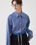 Blue Plaid Shirt JIU0021