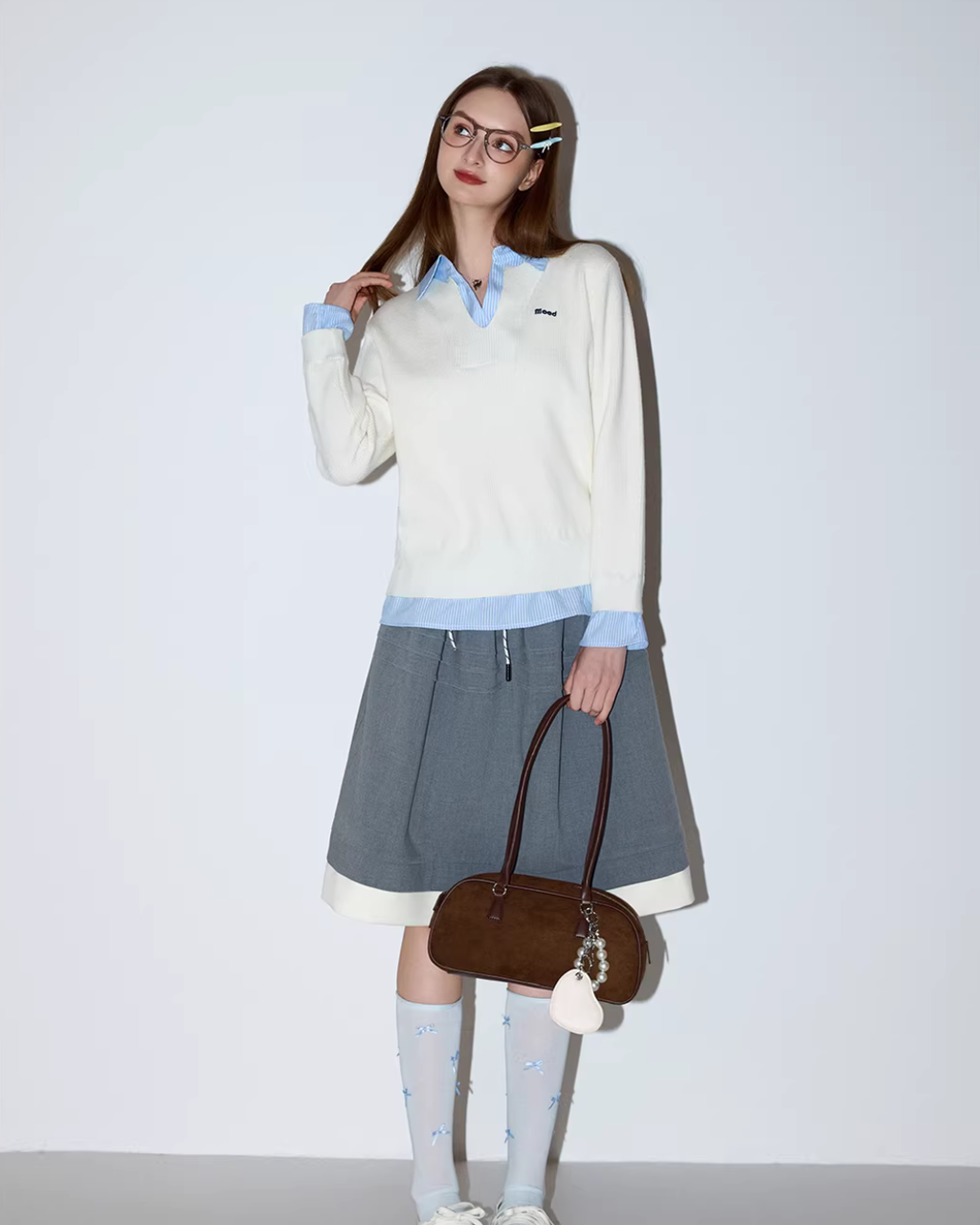 Waist Color-Block Design Skirt MDB0031