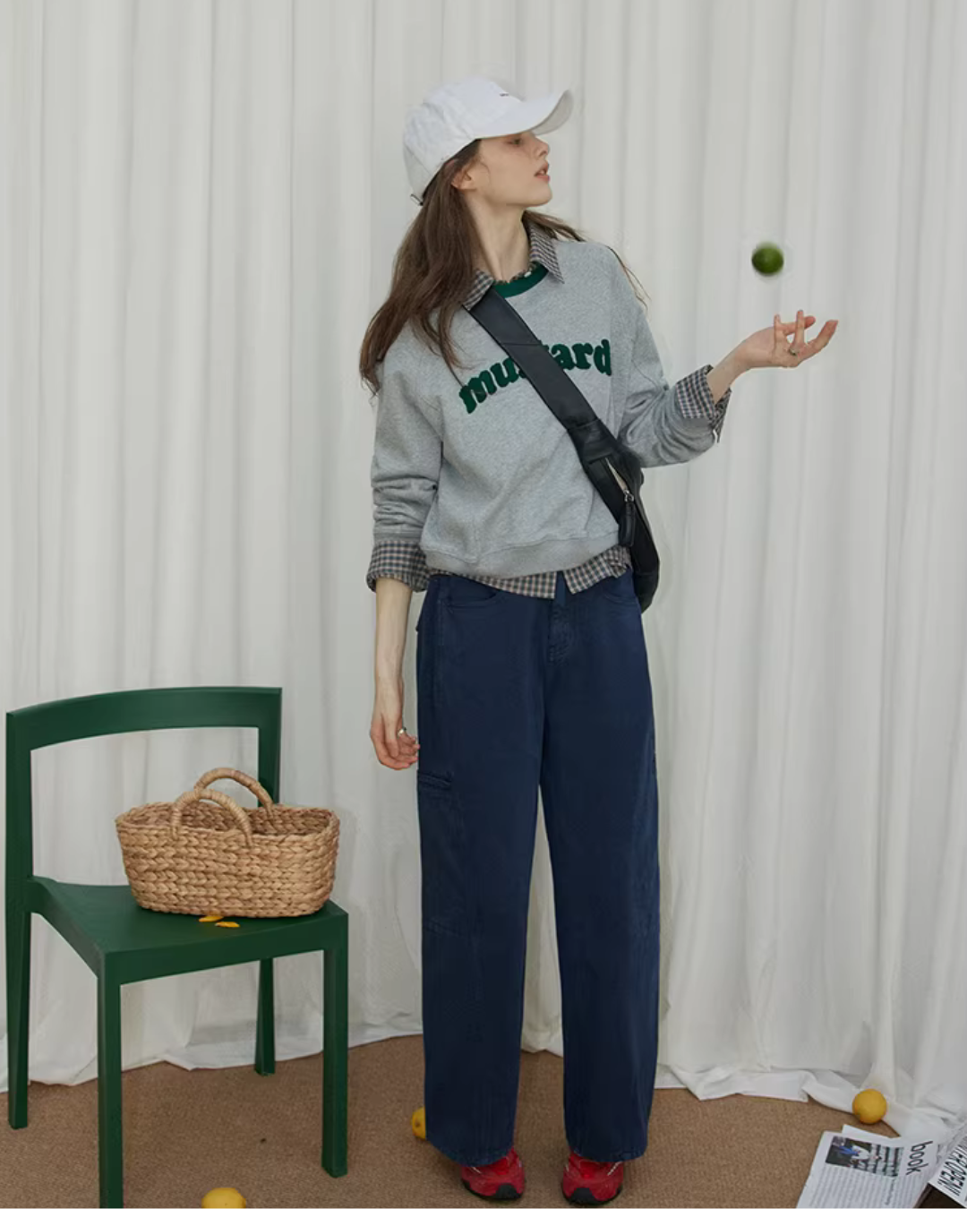 Retro Blue Wide Denim Pants RLZ0009