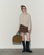 Asymmetrical Loose Cable Knit RLZ0018