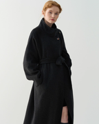 Stand Neck Wool Coat JIU0013