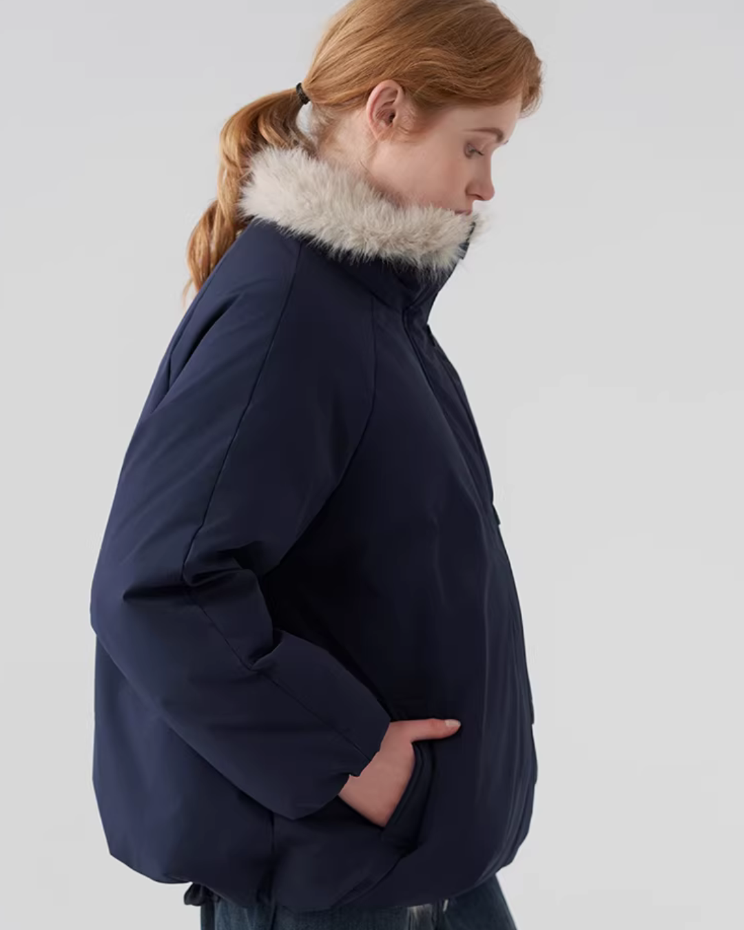 Fur Collar Hood Jacket JIU0031