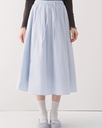 Blue Floral Half Length Skirt JIU0011