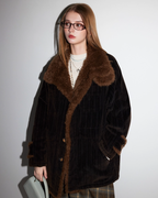 Fur Collar Corduroy Coat MDB0013