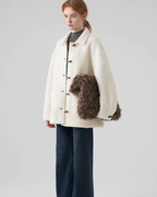 Fluffy Wool Duffle Coat JIU0047